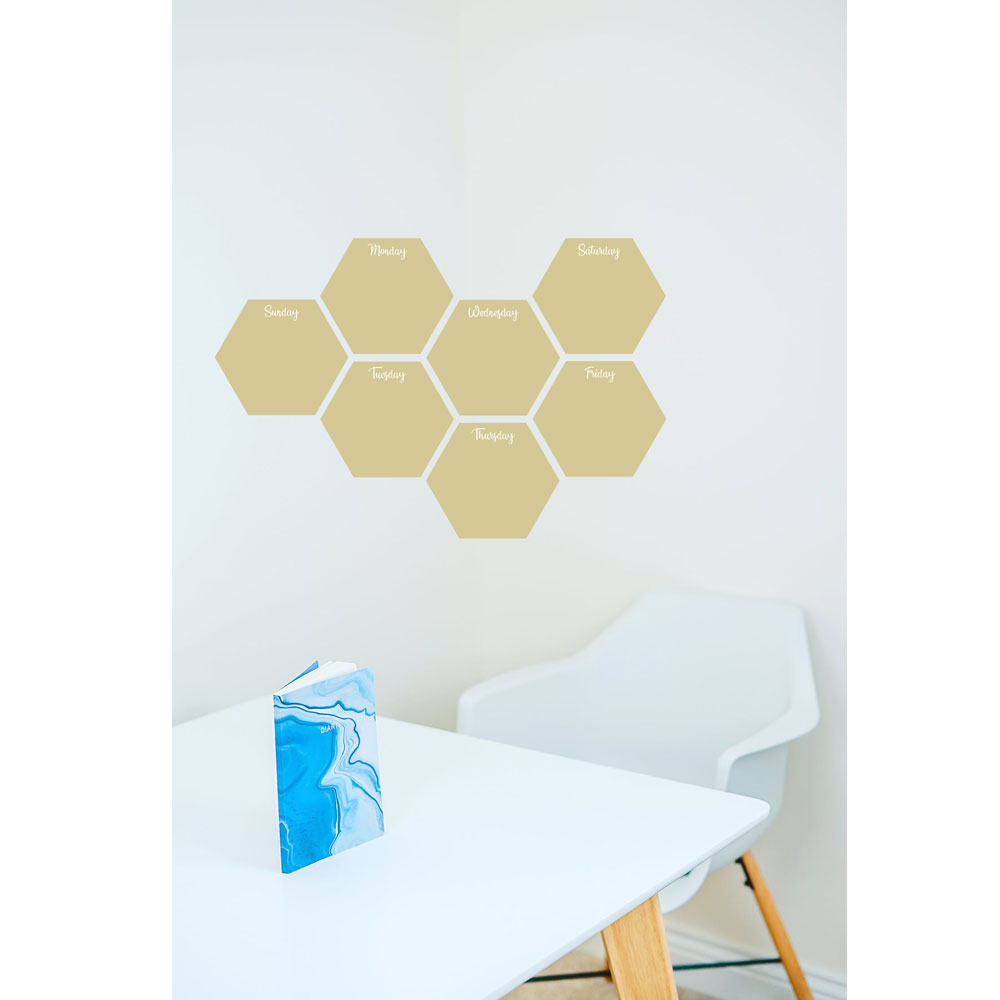 Weekly Planner Dry Erase Hexagons - Chazra - Official website